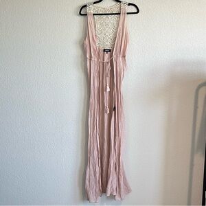 Aakaa Pink Bohemian Coverup Size Medium